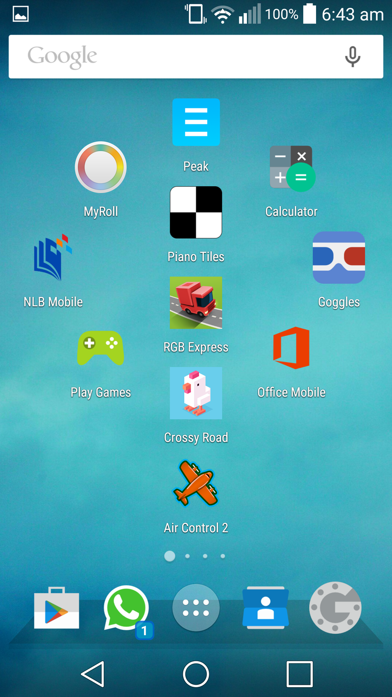 Illustration for article titled Simplistic Home Screen (My first ever!)
